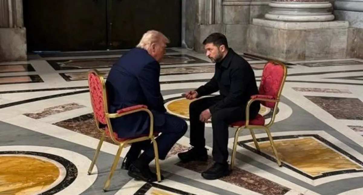 Trump y Zelensky se reúnen en privado antes del funeral del papa Francisco