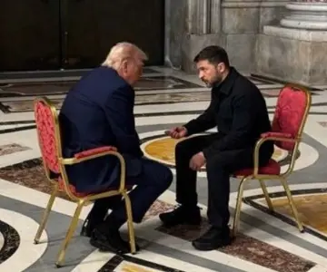 Trump y Zelensky se reúnen en privado antes del funeral del papa Francisco
