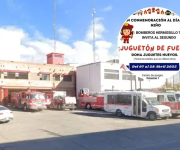 Continúa Bomberos de Hermosillo con recaudación de juguetes