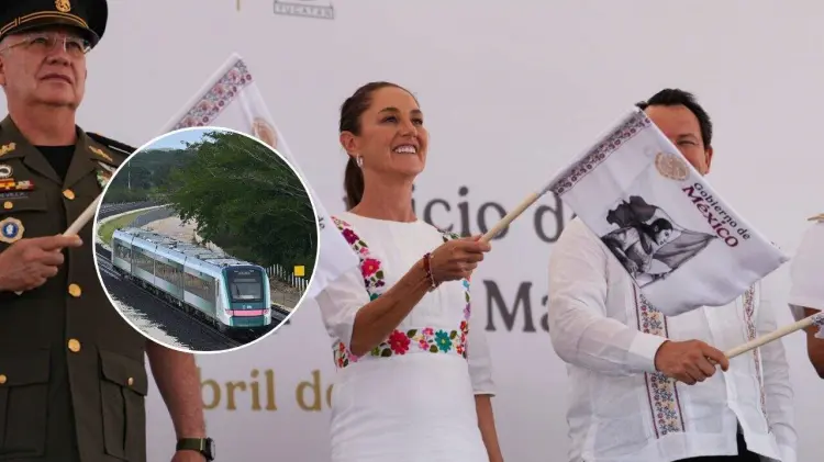 Presidenta Sheinbaum desde Yucatán. (Foto: Especial / EXPRESO)