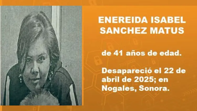 La Fiscalía solicita la colaboración de la ciudadanía en la búsqueda. (Foto: FGJE de Sonora)