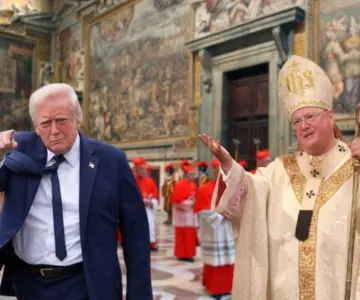 Yo quiero ser Papa, declara Trump y expresa apoyo a cardenal de Nueva York