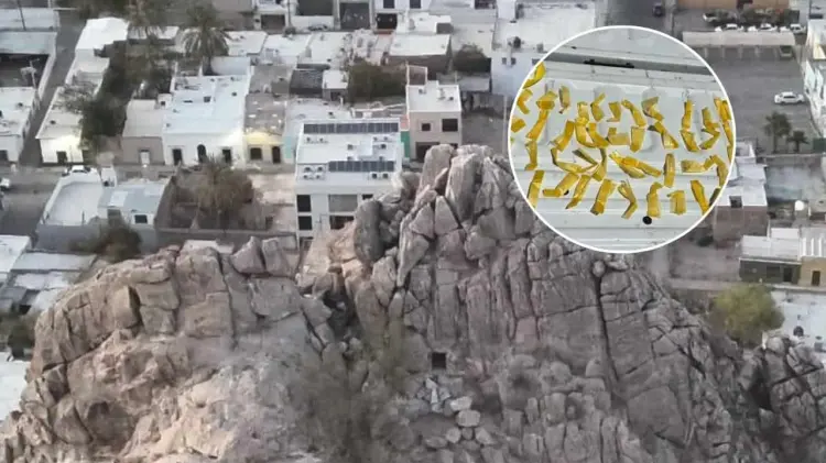 La bolsa fue encontrada en una cueva en el Cerro de la Campana. (Foto: Especial / EXPRESO)