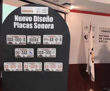 Sonora presenta nuevo diseño de placas vehiculares
