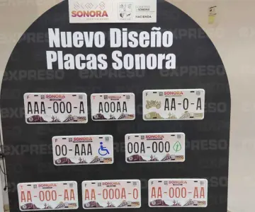 ¿Quiénes deberán portar las placas con nuevo diseño en Sonora?