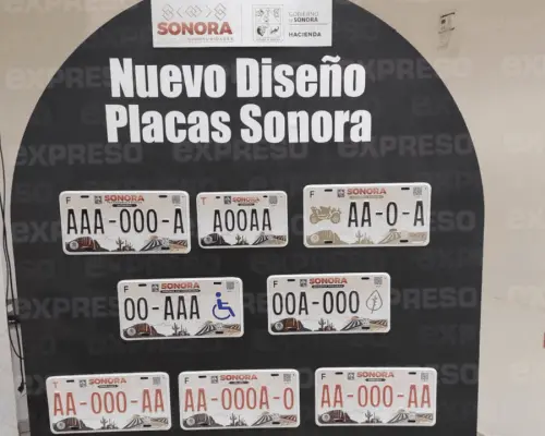 ¿Quiénes deberán portar las placas con nuevo diseño en Sonora?