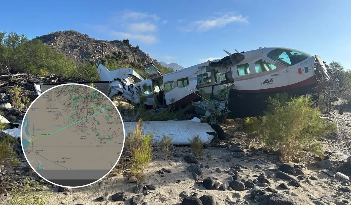 Avioneta con destino a Hermosillo aterriza de emergencia en Baja California
