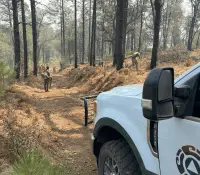 Avanza el combate de incendios forestales en Nácori Chico y Bavispe