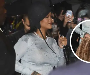 Rihanna revela su tercer embarazo en la Met Gala 2025