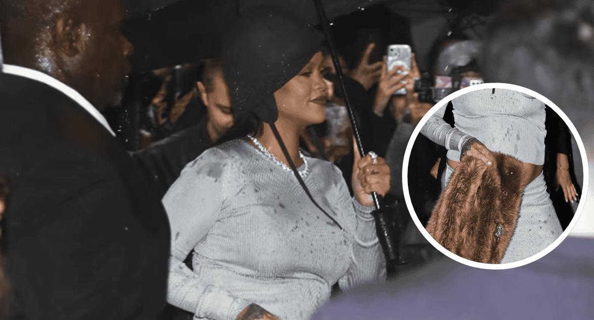 Rihanna revela su tercer embarazo en la Met Gala 2025