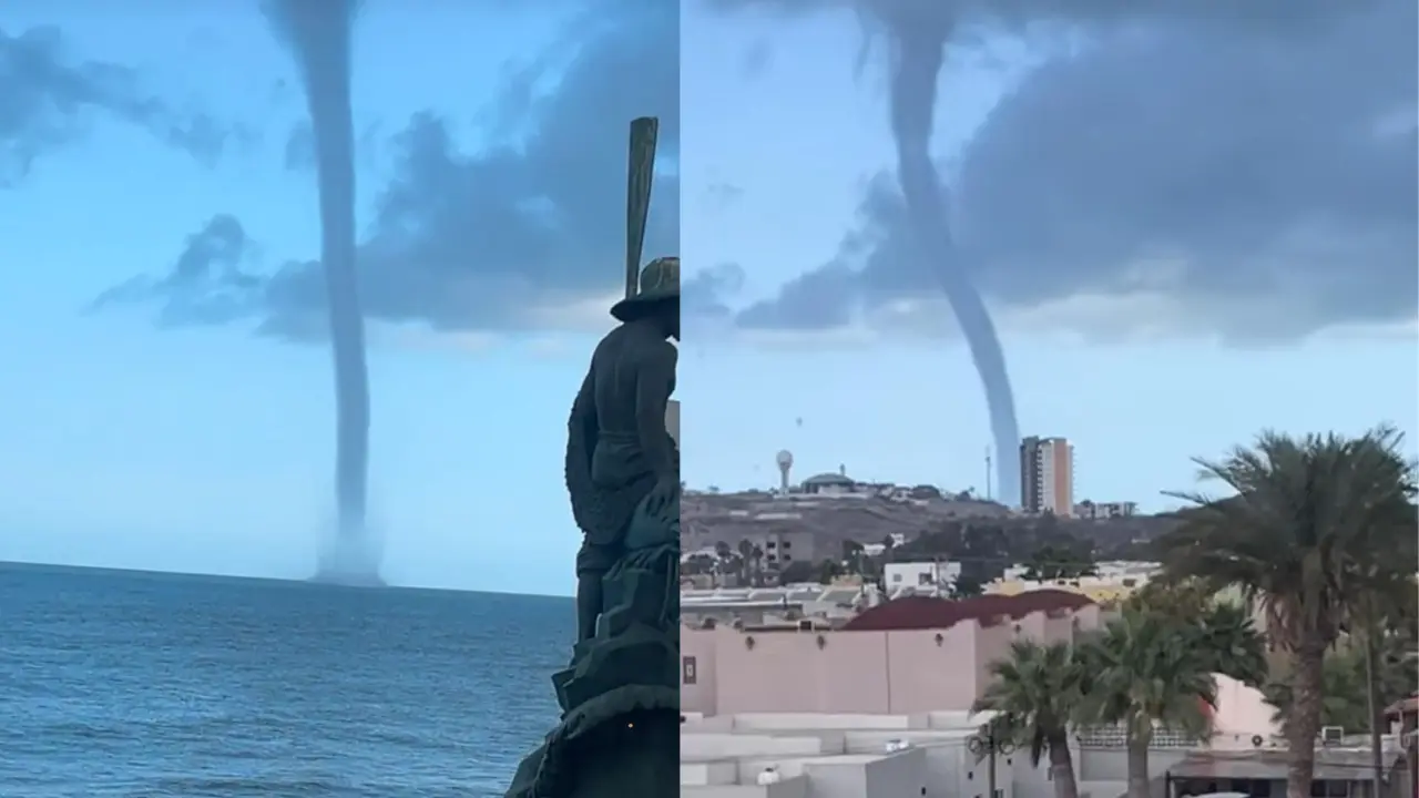 Captan tromba marina en Puerto Peñasco
