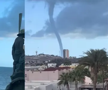 Captan tromba marina en Puerto Peñasco