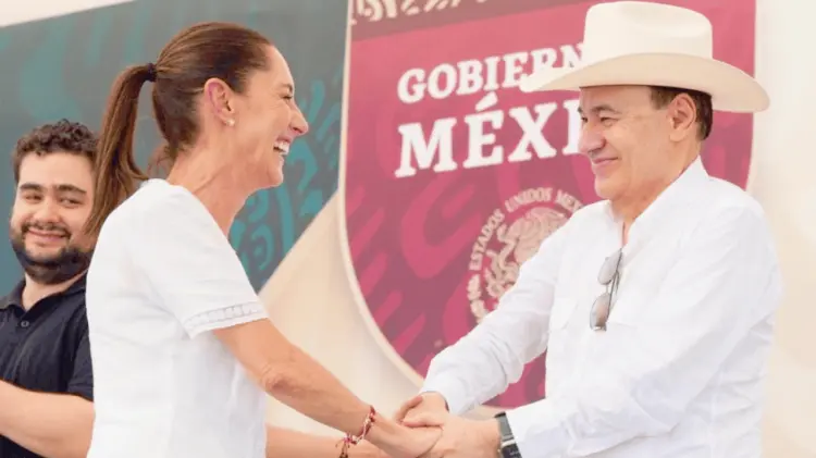 El gobernador Alfonso Durazo recibió el respaldo de la presidenta Claudia Sheinbaum. (Especial)