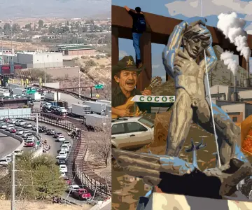 Evoca nostalgia imagen con iconos de Nogales creada por joven diseñadora