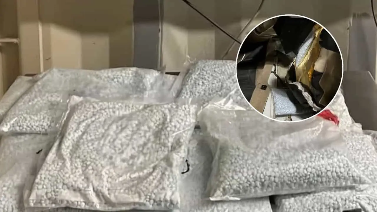 Aseguran pastillas de Fentanilo en puerto fronterizo de Nogales