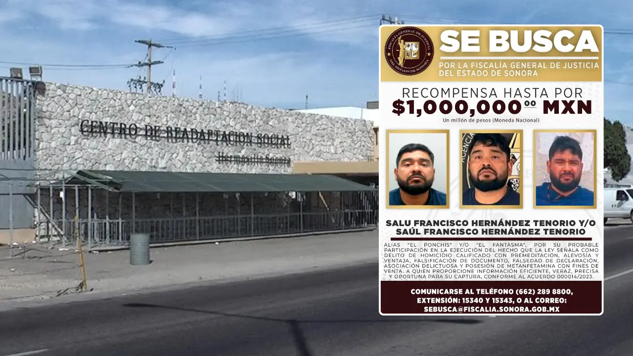Ofrecen recompensa de 1 millón de pesos por recaptura de El Ponchis