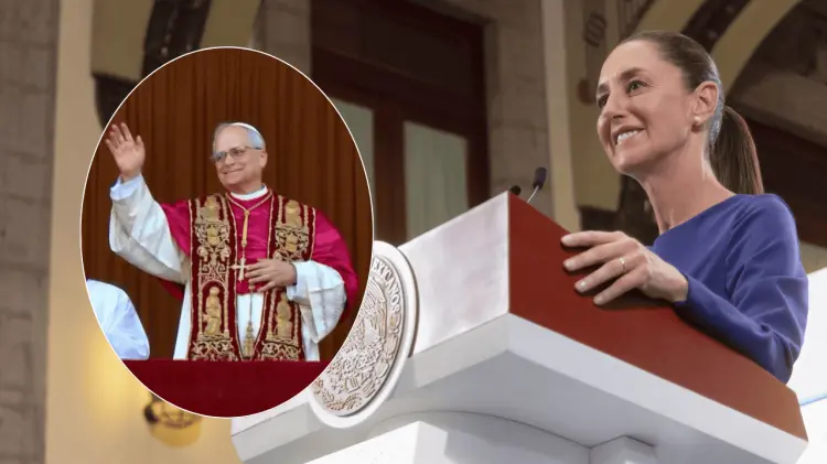 Claudia Sheinbaum afirmó que invitará al Papa a México. (Foto: Especial)