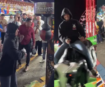 Natanael Cano disfruta junto a su novia de la ExpoGan Sonora 2025