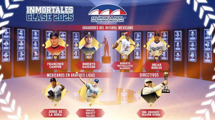 Enrique Mazón Rubio entra al Salón de la Fama del Beisbol Mexicano