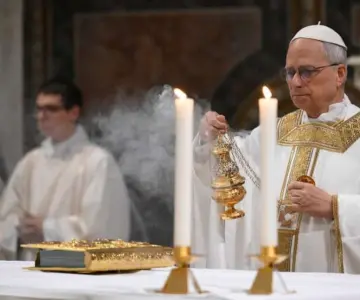 Celebra el papa León su primera misa en la Capilla Sixtina
