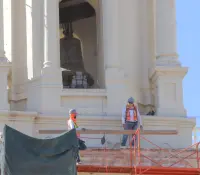 Avanzan reparaciones en la Catedral de Hermosillo; terminarán en mes y medio