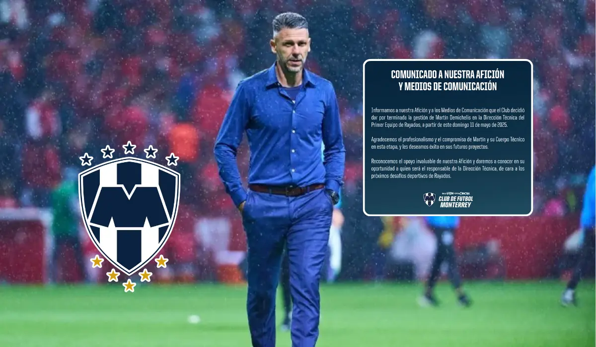 Rayados le dice adiós a Martín Demichelis de la dirección técnica