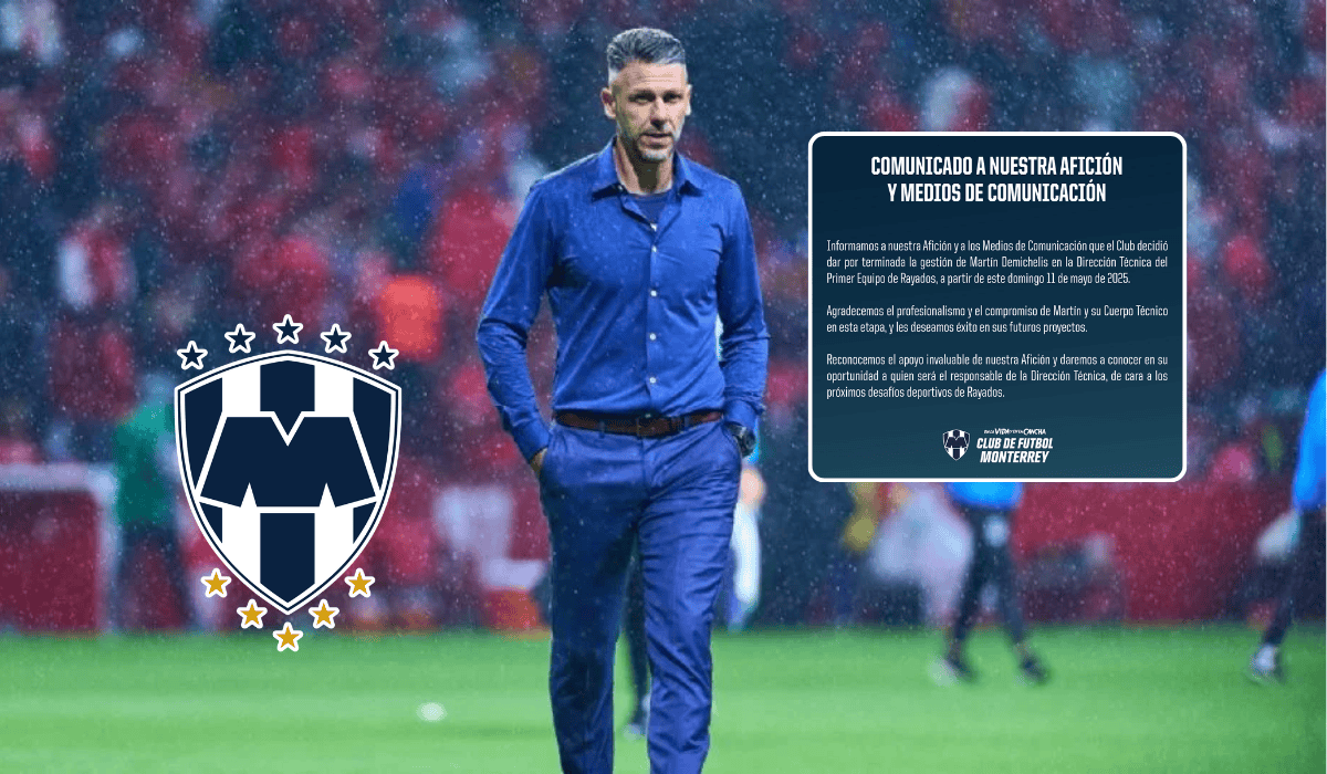 Rayados le dice adiós a Martín Demichelis de la dirección técnica