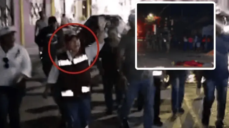 El ataque ocurrido la noche de ayer domingo en Texistepec, al sur de Veracruz. (Foto: Especial)