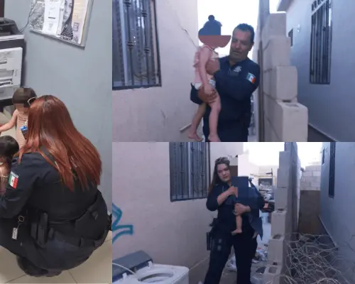Rescatan a dos niñas en condición de abandono al norte de Hermosillo