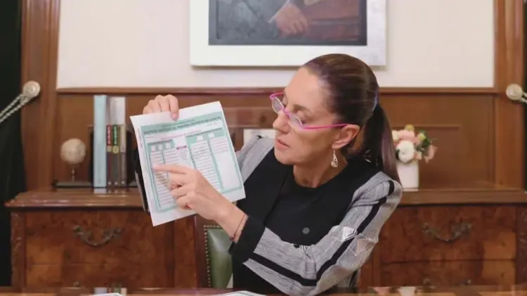 Sheinbaum explicó modo de votar. (Foto: Especial / EXPRESO)