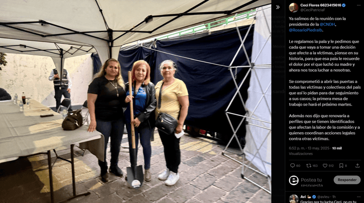 Tras bloquear CNDH, Ceci Flores acuerda diálogo directo con Rosario Piedra