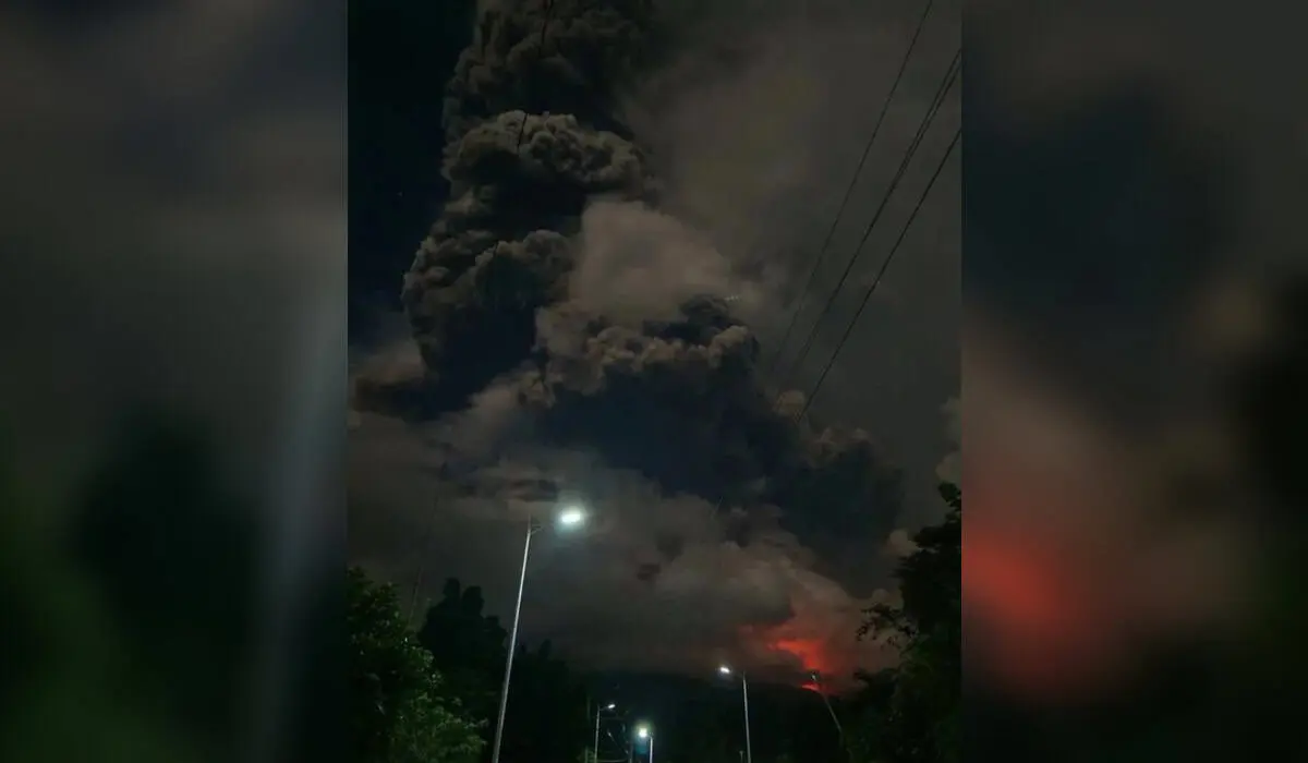 Filipinas: Entra volcán Canlaón en erupción