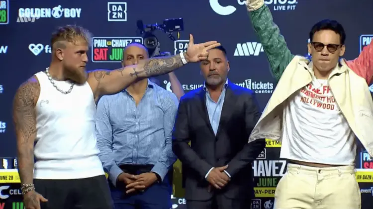 Jake Paul y Chávez Jr. intercambian provocaciones rumbo a su pelea en junio