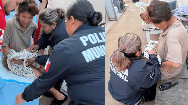 Gracias a su rápida intervención y vocación de servicio, la mujer pudo recibir la atención necesaria.