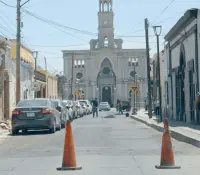 Caos vial por obras sin aviso en el Centro de Hermosillo