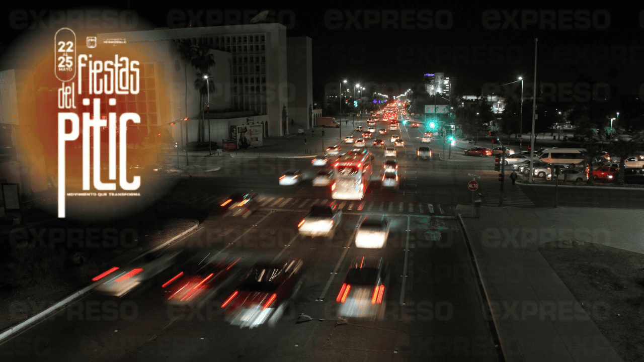 Cierran tráfico vehicular en avenida Rosales por Fiestas del Pitic 2025