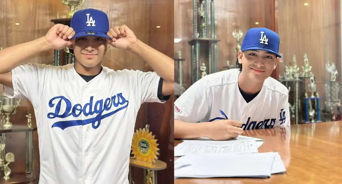 Gael Villaflor, joven de Guaymas, firma con Dodgers de Los Ángeles