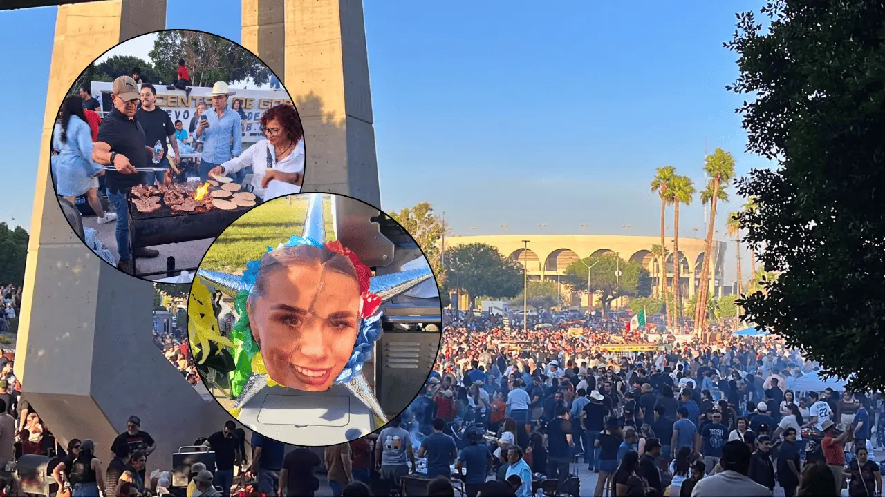 Mexicalenses protestan contra Marina del Pilar con carne asada masiva