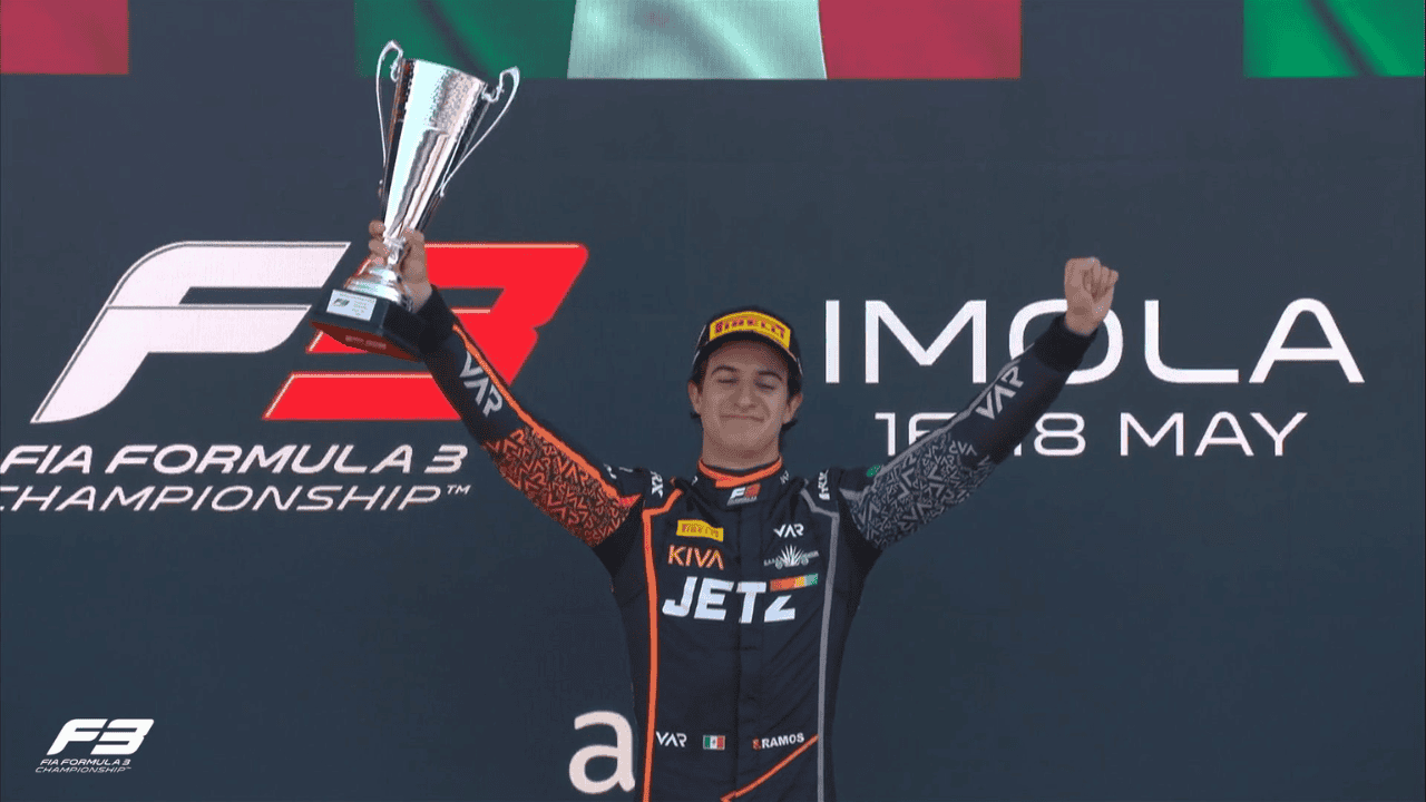 Piloto mexicano Santiago Ramos logra la victoria en GP de Emilia-Romana de F3
