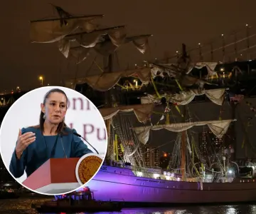 Marina ya tiene hipótesis sobre accidente de buque Cuauhtémoc: Sheinbaum