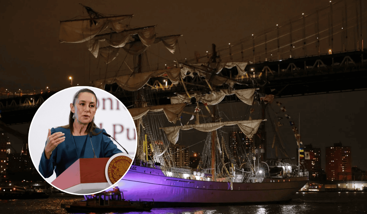 Marina ya tiene hipótesis sobre accidente de buque Cuauhtémoc: Sheinbaum