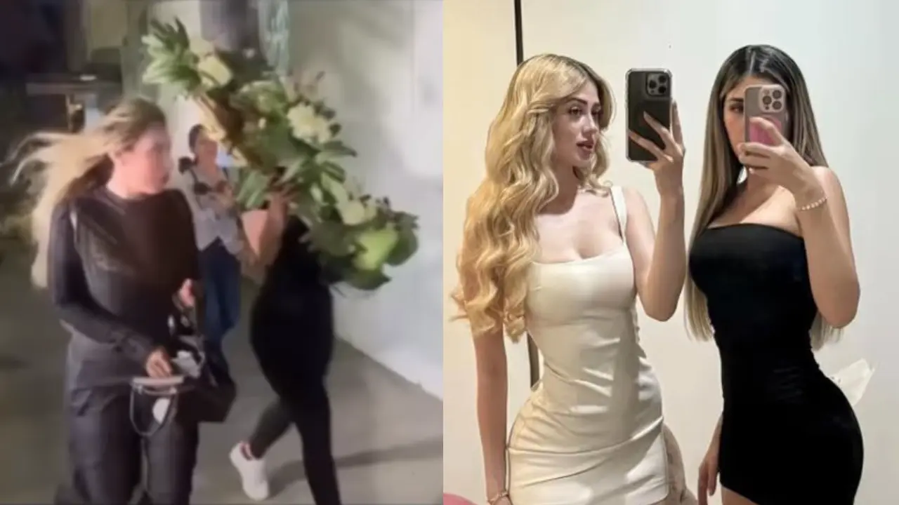 Captan a Vivian de la Torre llegando al funeral de Valeria Márquez