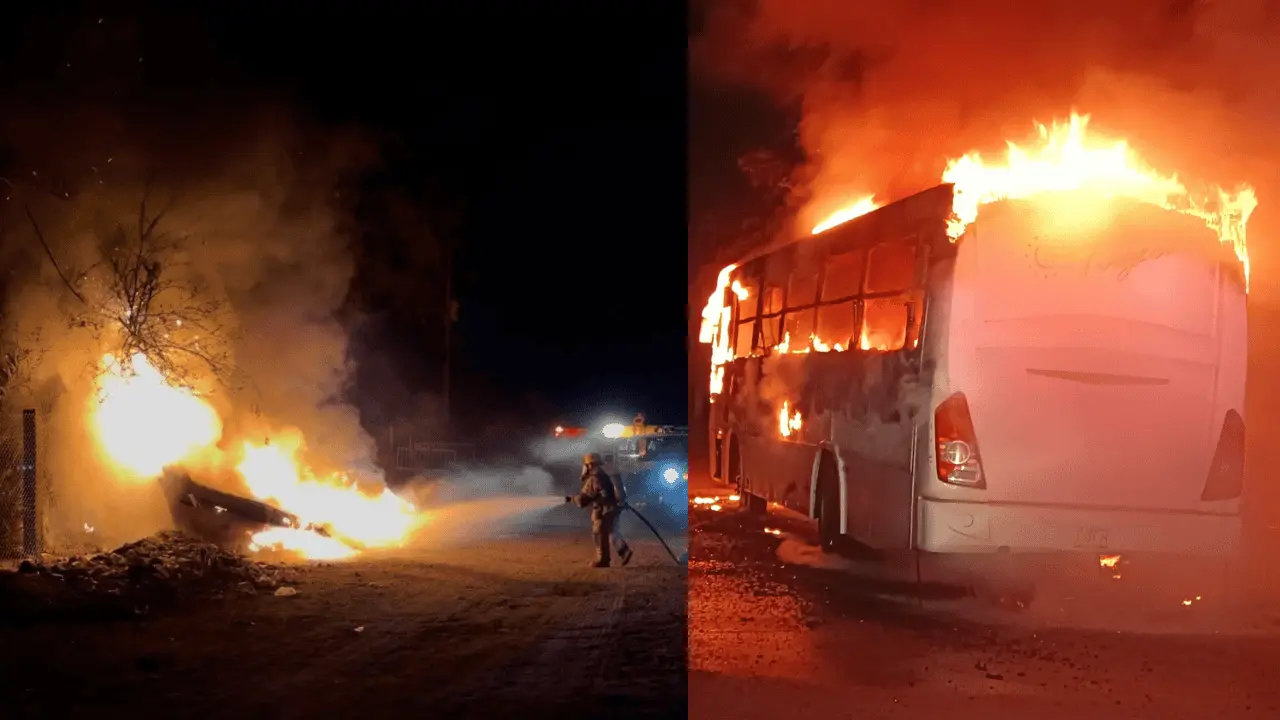Incendio de camión y yate moviliza a los cuerpos de emergencia en Empalme