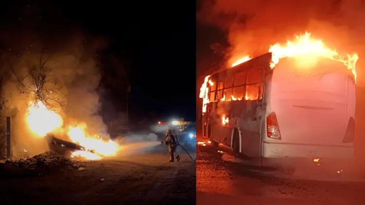 Los incendios fueron reportados a la línea de emergencias. (Fotos: Especial/EXPRESO)
