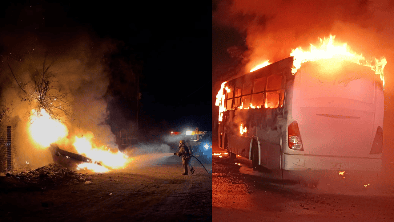Incendio de camión y yate moviliza a los cuerpos de emergencia en Empalme