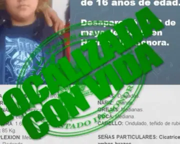 Localizan sana y salva a Dulce Carolina en Hermosillo
