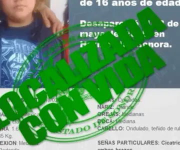 Localizan sana y salva a Dulce Carolina en Hermosillo