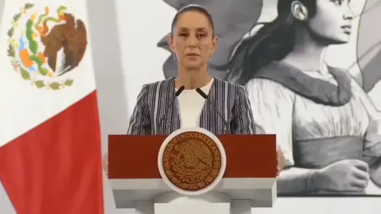 Claudia Sheinbaum en la conferencia mañanera de este miércoles. (Foto: Especial / EXPRESO)