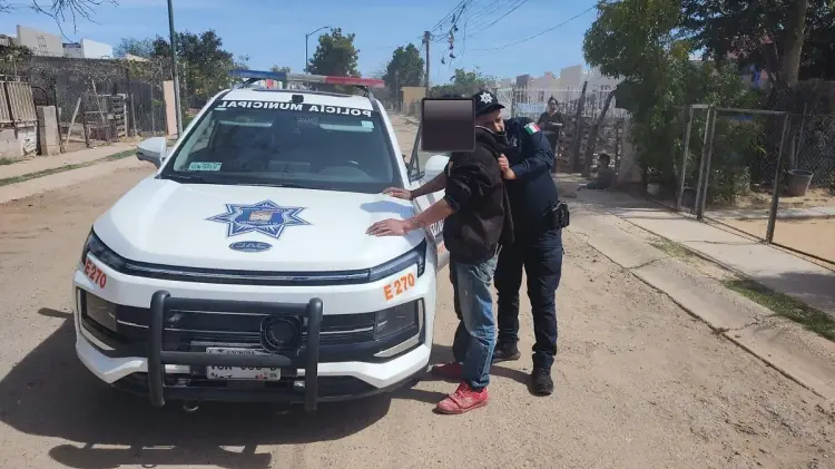 El arresto ocurrió en la calle María Amparo de la colonia La Caridad. (Foto: Cortesía)