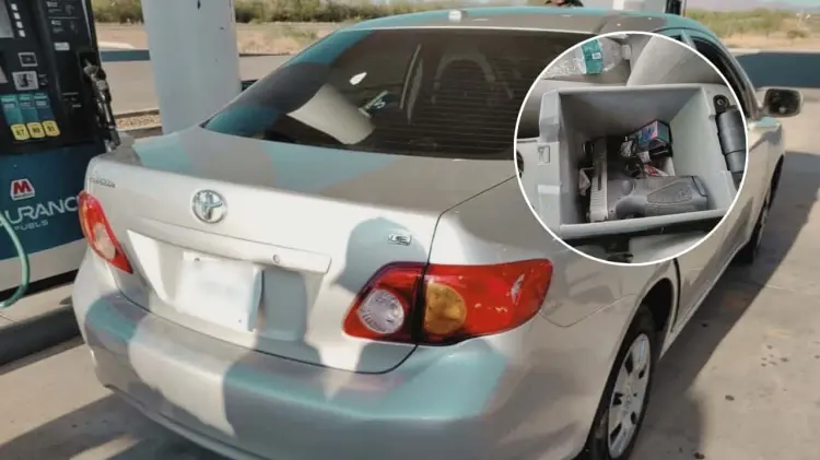El automóvil fue detenido para una inspección. (Foto: Especial / EXPRESO)